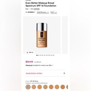 Clinique Even Better Foundation- NIB never used. Opened only for photo